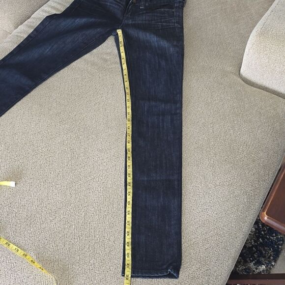 J Crew NWOT Toothpick Low Rise Skinny Dark Blue Jeans - Size 24 - Picture 14 of 15